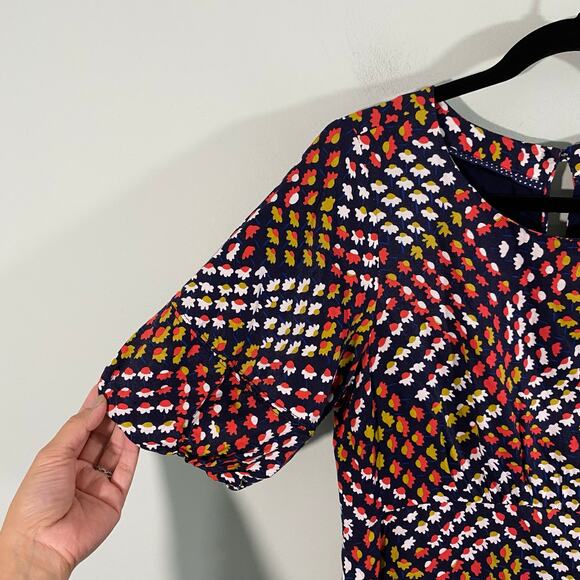 Maeve by Anthropologie Printed Short Sleeve Melody Mini Dress Size 6 - Picture 4 of 9